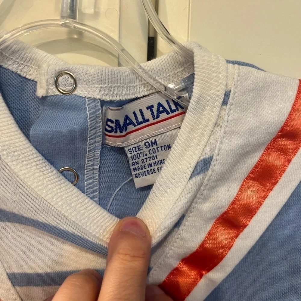 NWT Bundle of 2 Small Talk Vintage Infant Sailor Onesies (9 mo)
